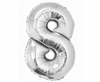 Balon foliowy Smart, Cyfra 8, srebrna, 76 cm