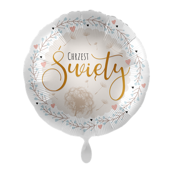 Balon foliowy 18" Christening Wishes - Chrzest Święty