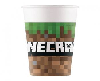 Kubeczki papierowe Minecraft, 200ml, 8 szt. (SUP label)
