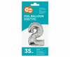 Balon foliowy "Cyfra 2", srebrna, 35 cm