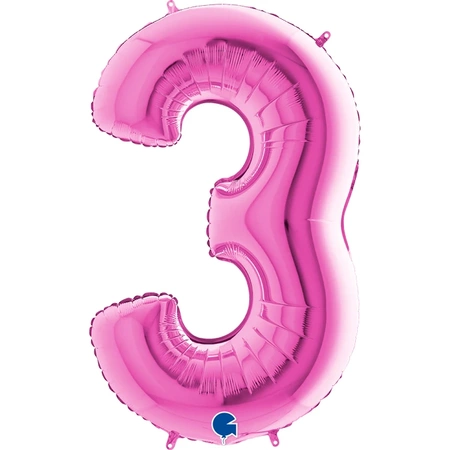 Balon foliowy Grabo Fuxia 3 - 26"/66cm