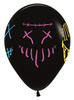 Balony Masks Neon Ink - 25 szt