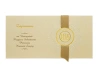 Zaproszenia komunijne ze złotą wstążką