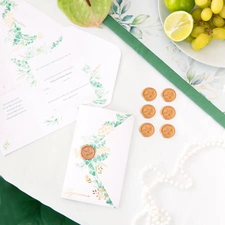 Zaproszenie na komunię IHS 10szt.