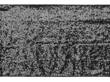 Bieżnik cekinowy, czarny, 0,3 x 5 m