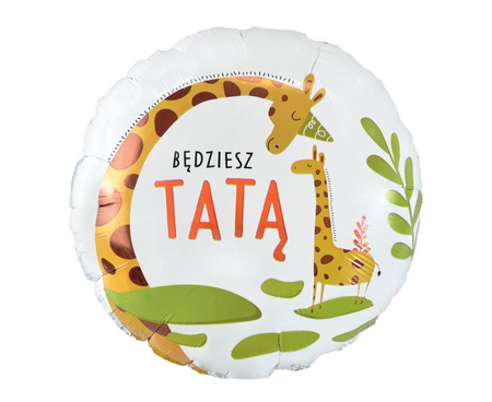 Balon foliowy Będziesz Tatą, 18"