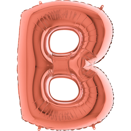 Balon Grabo Litera B Rose Gold 102cm