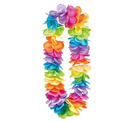 Naszyjnik hawajski Rainbow Deluxe XL