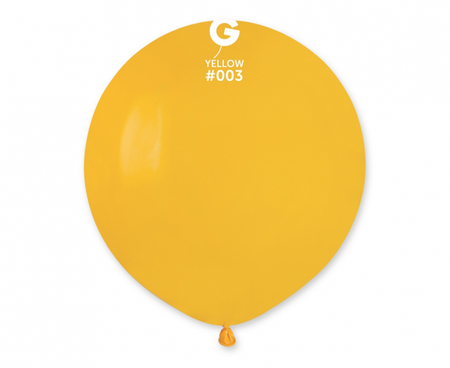 Balony G150 pastel 19" - ciemnożółte 03/ 50 szt.