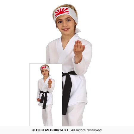 Strój Karateka, białe kimono dla chłopca 147 cm