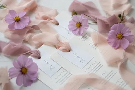 Wstążka szyfonowa, jasny różowy, 40mm/10m