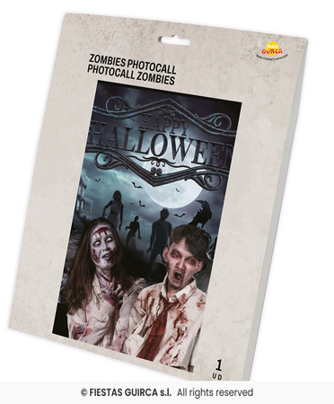 Dekoracja na ścianę Happy Halloween Zombie