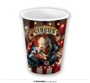 Kubeczki papierowe "Upiorny Klaun", 6szt, 240 ml