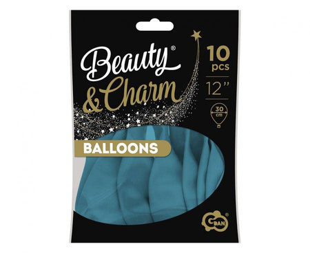 Balony Beauty&Charm, pastelowe Ocean Blue 12"/ 10 szt.