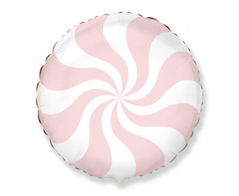 Balon foliowy 18" FX - Pastelowy lizak, jansoróżowy