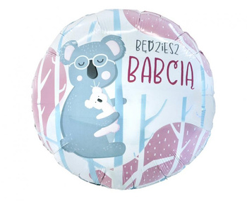 Balon foliowy Będziesz Babcią, 18"
