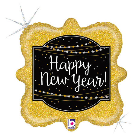 Balon Grabo 18'' Glittering New Year Holographic