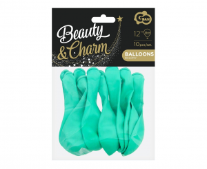 Balony Beauty&Charm, pastelowe morskie 12"/ 10 szt.