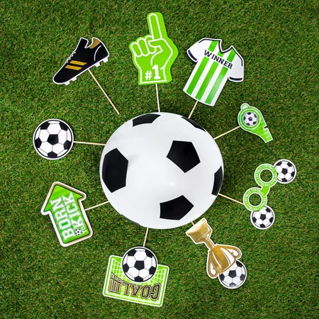 Rekwizyty do zdjęć Football 9szt.