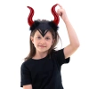 Opaska Halloween Diablica czarno-czerwona 27x23cm