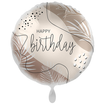 Balon foliowy 18"  Natural Colour Birthday