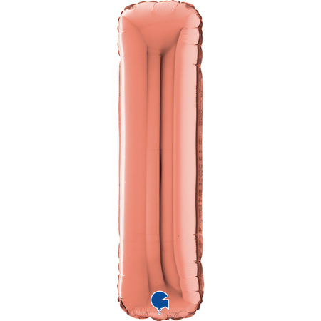 Balon Grabo 26'' Litera I różowe - złoto, 66cm 