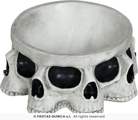 Talerz Czaszki, 16x16 cm , żywica