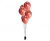 Balony Beauty&Charm, platynowe czerwone 12"/ 7 szt.