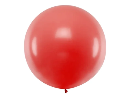 Balon okrągły 1m, Pastel Red
