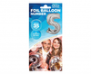Balon foliowy "Cyfra 5", srebrna, 35 cm