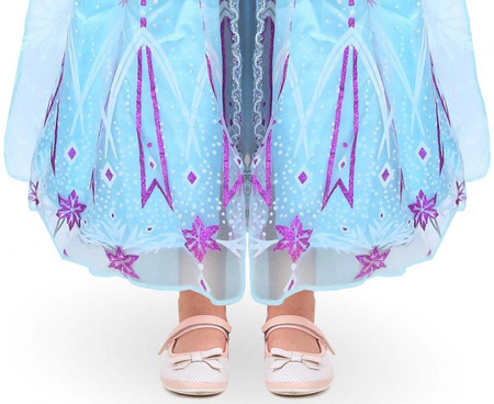 Strój dla dzieci "Błękitna Princess" (sukienka) rozm. 110-125 cm
