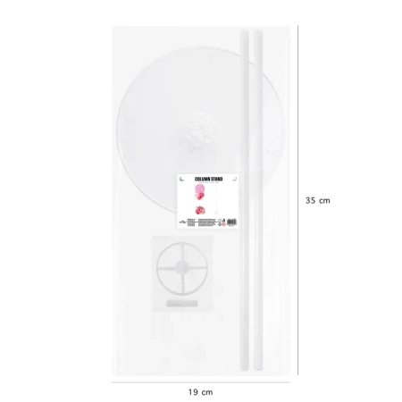 Stojak do balonów, biały, 70cm