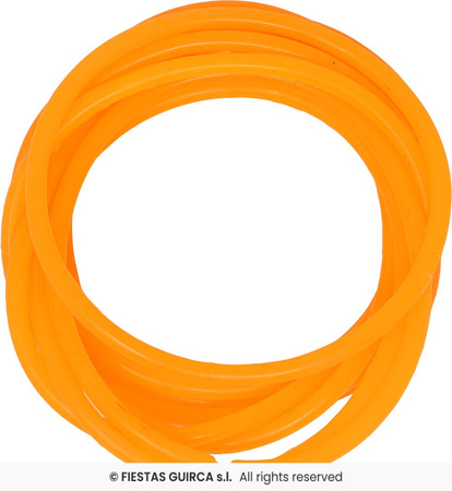 Neonowy zestaw akcesoriów „Disco 80s”, 5 szt., pomarańczowy