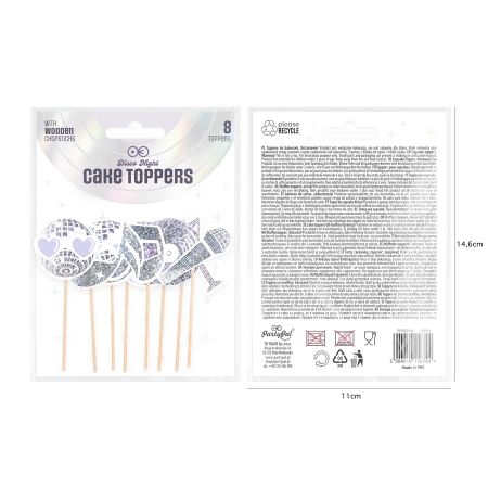 Toppery Silver Disco 8szt. zestaw