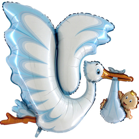 Balon Grabo 53'' Bocian Niebieski