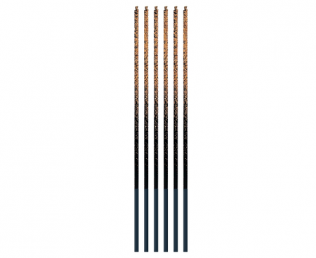 Świeczki B&C Ombre, miedziany brokat, 3x3x170mm, 6 szt.