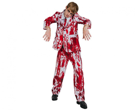  Zestaw dla dorosłych Krwawy Pan Młody (koszula, krawat, spodnie), rozm. 56