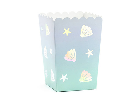 Pudełka na popcorn Narwal, mix, 7x7x12,5cm