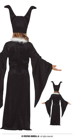 Strój dla dzieci "Diabolina", czarny, 142-148 cm