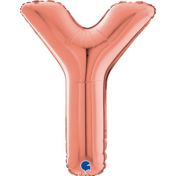 Balon Grabo 26'' Litera Y różowe - złoto, 66cm