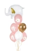 Balony 30 cm, Roczek, Baby pink