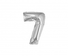 Balon foliowy "Cyfra 7", srebrna, 35 cm