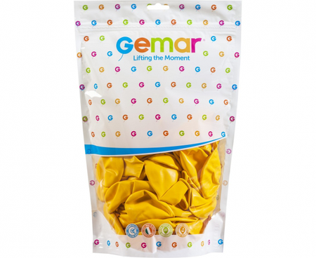 Balony G120 pastel 13" - ciemnożółte 03/ 50 szt.