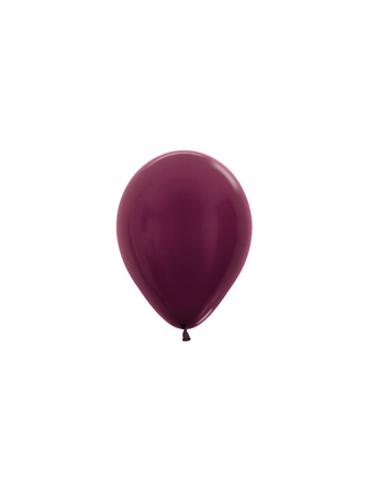 Balony  Metallic Burgundy 5", 50 szt