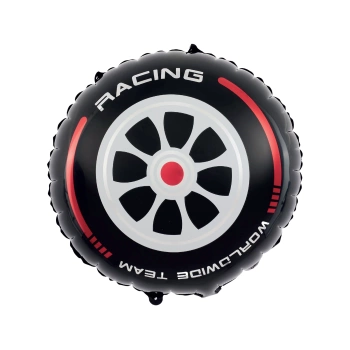 Balon foliowy 18", Racing Car Flaga koło