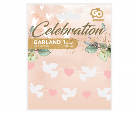 Girlanda papierowa Gołąbki