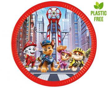 Talerzyki papierowePaw Patrol: The Movie 23 cm, 8 szt. (plastic-free)
