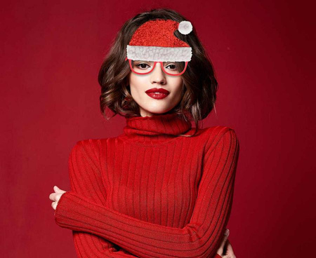 Okulary Czapka Mikołaja