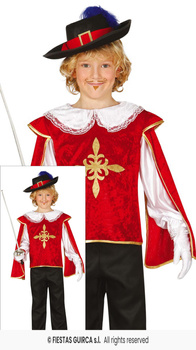 Strój Muszkietera dla chłopca, rozm. 101-109 cm