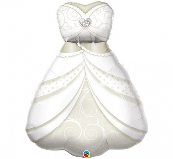 Balon foliowy 38 cali/97 cm QL BRIDE'S WEDDING DRESS